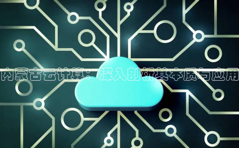 EON4登录极氪智能科技内蒙古云计算：深入剖析其本质与应用